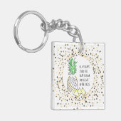 Porte-clés Être un ananas (Devant gauche)