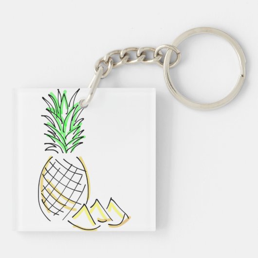 Porte-clés Être un ananas (Dos)