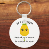 Porte-clés Être une motivation ananas (Recto)