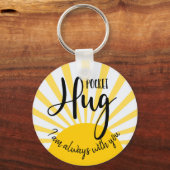 Porte-clés étreinte de poche Je suis toujours avec vous convi (Recto)