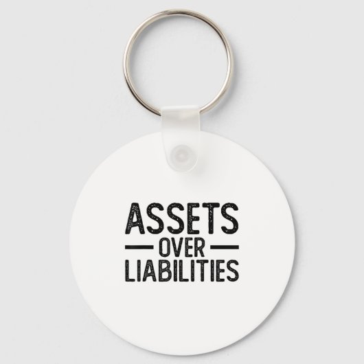 Porte-clés Ets Over Liabilities _ Funny Accountant _ Motivati (Recto)