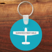 Porte-clés Étudiant pilote premier avion solo amusant Aviatio (Recto)