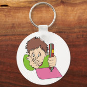 Porte-clés Étudiants qui étudient dur (Recto)