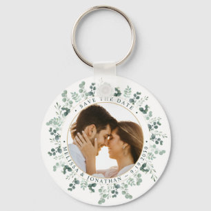 Porte-clés Eucalyptus Verdure Photo Mariage Enregistrer La Da