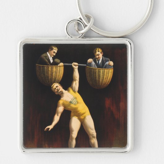 Porte-clés Eugen Sandow Vaudeville haltérophile Sandow (Devant)