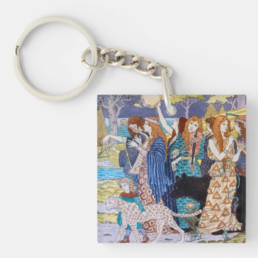 Porte-clés Eugene Grasset - Panneau Décoratif Harmonie (Devant)