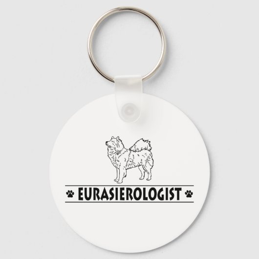 Porte-clés Eurasier humoristique (Recto)