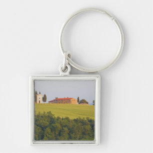 Porte-clés Europe; Italie; Toscane, chapelle sur la colline
