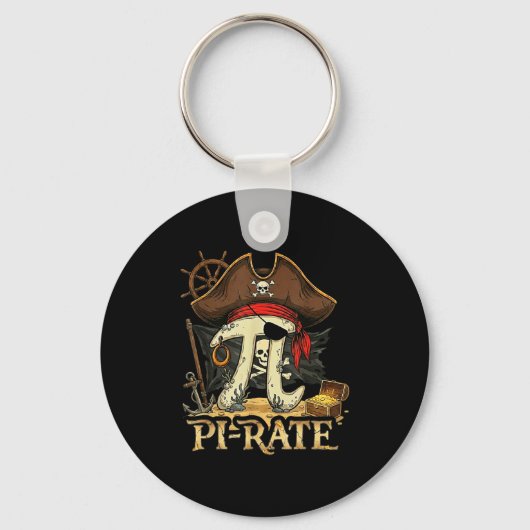Porte-clés Évaluez pirate jour 314 professeur de mathématique (Recto)