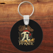 Porte-clés Évaluez pirate jour 314 professeur de mathématique (Recto)