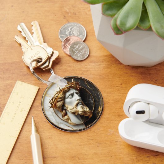 Porte-clés Évangile divin Jésus regardant dans les cieux (Bureau)