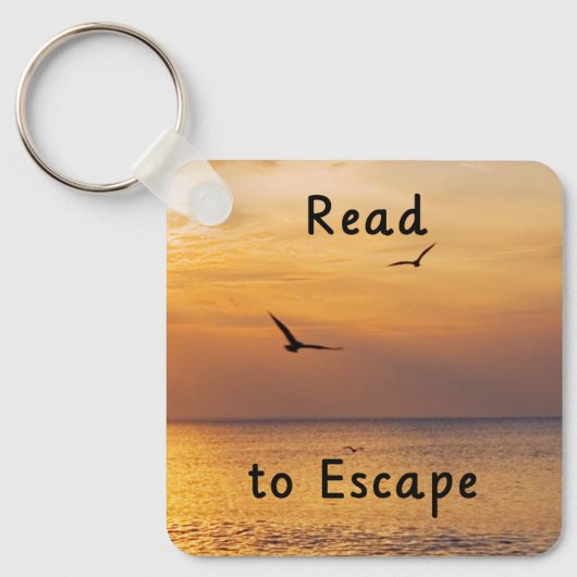 Porte-clés Évasion pour lire | Citation de lecteur (Recto)