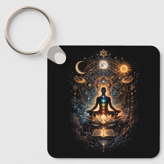 Porte-clés Éveil du cosmos intérieur (Recto)