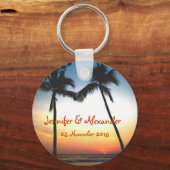 Porte-clés Événement spécial Coucher de soleil tropical (Recto)