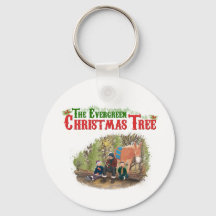 Evergreen Christmas Tree Keychain