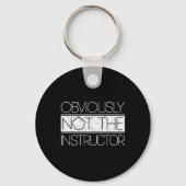 Porte-clés Evidemment Pas L'Instructeur Funny Gym Sarcastique (Recto)