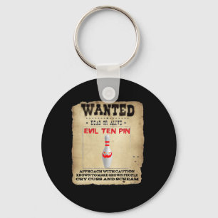 Porte-clés Evil Dix Épingle 10 Drôle Bowling Sleeve Court Tee