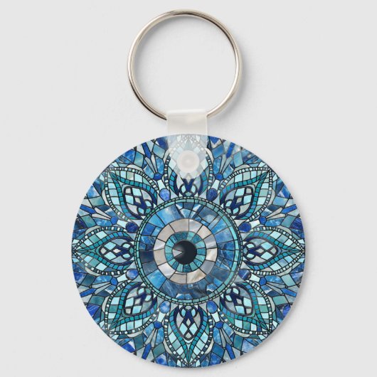 Porte-clés Evil Oeil Amulet Mosaic Art (Verso)