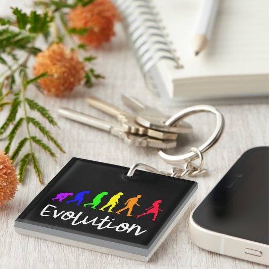 Porte-clés Évolution (Devant Droit)