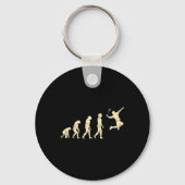 Porte-clés Evolution Badminton Player Shuttle Racket (Recto)