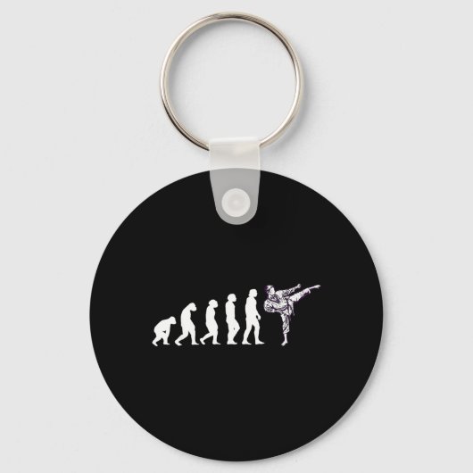 Porte-clés Évolution Cool Taekwondo Karaté Aïkido Ju Jutsu (Recto)