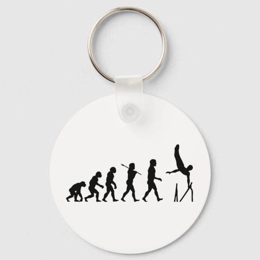Porte-clés Evolution de la gymnastique des bars parallèles (Recto)