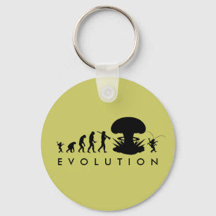 Porte-clés Évolution de l'Homme et du Cafard Graphique d'évol