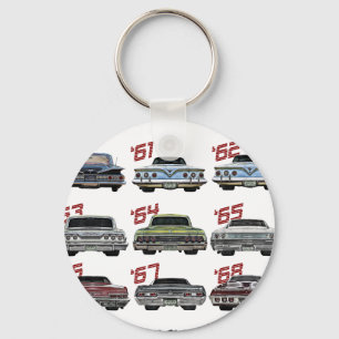 Porte-clés Évolution de l'Impala des années 60,1960,Hot Rod,M