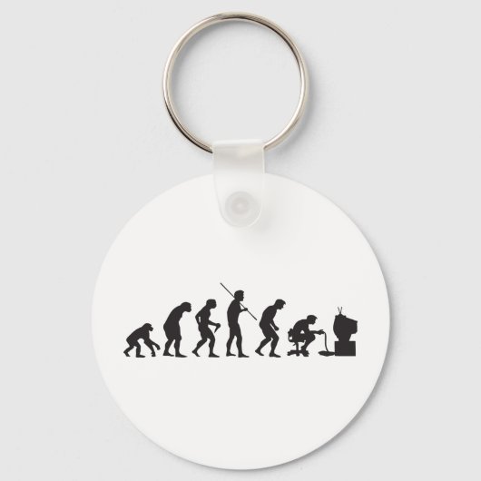 Porte-clés Évolution des jeux vidéo Joueur de jeu (Recto)