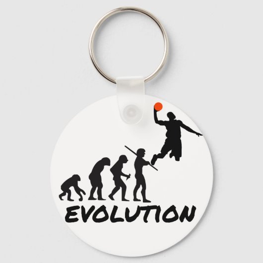 Porte-clés Évolution du basket-ball (Recto)