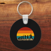 Porte-clés Évolution du cricket rétro - Cricket drôle  (Recto)