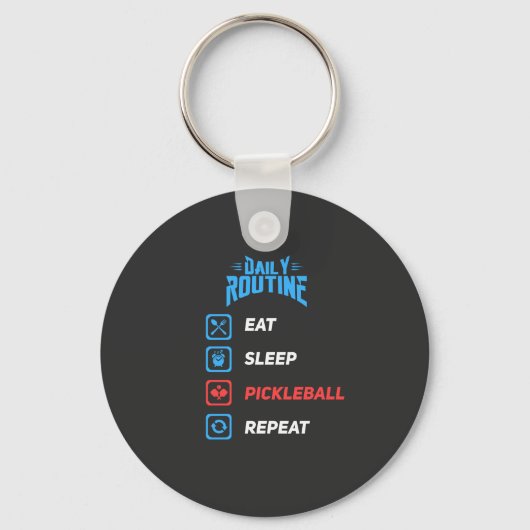 Porte-clés Évolution du Pickleball (Recto)