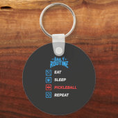 Porte-clés Évolution du Pickleball (Recto)
