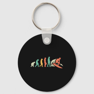 Porte-clés Évolution du Surf Surfiste Planche de Surf