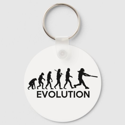 Porte-clés Évolution d'un joueur de softball (Recto)