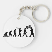 Porte-clés Évolution Ironie Silhouette (Dos)