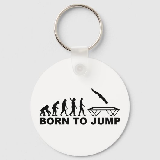 Porte-clés Évolution née du saut de trampoline (Recto)