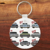 Porte-clés Evolution of the 60s Impala,1960,Hot Rod,Muscle Ca (Recto)