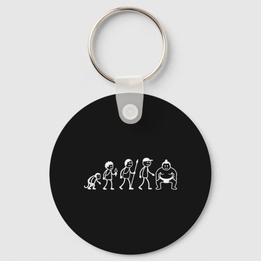 Porte-clés Évolution Sumo-Lutte Arts Martiaux Sumotori (Recto)