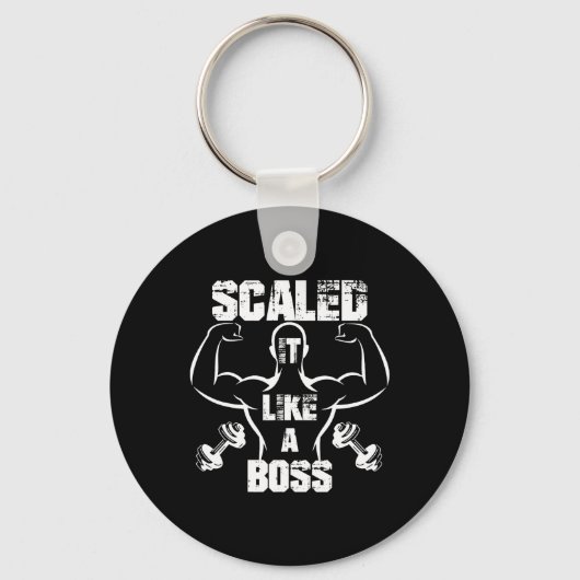 Porte-clés Évolutivité Comme Un Boss Bodybuilder (Recto)