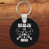 Porte-clés Évolutivité Comme Un Boss Bodybuilder (Recto)
