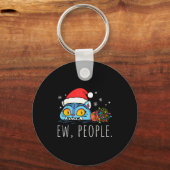 Porte-clés Ew People Christmas Funny Tiger Sarcastic Humor In (Recto)
