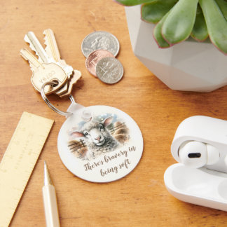 Porte-clés Ewe doux : Mouton doux en laine