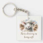 Porte-clés Ewe doux : Mouton doux en laine (Devant)