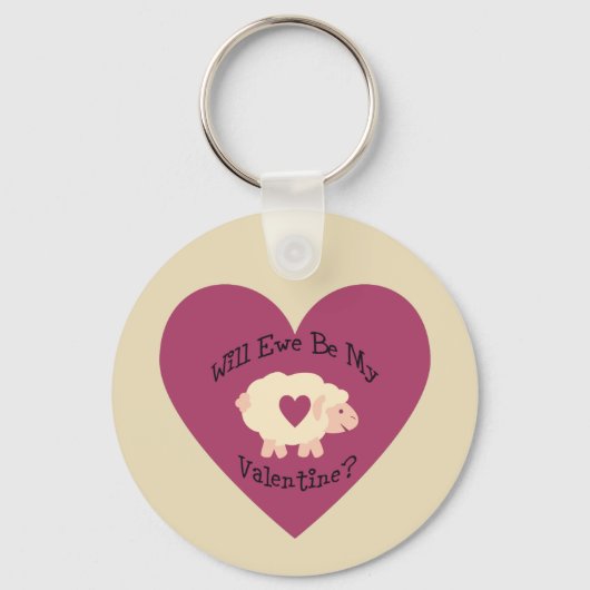 Porte-clés Ewe Sera Ma Saint-Valentin ? (Recto)