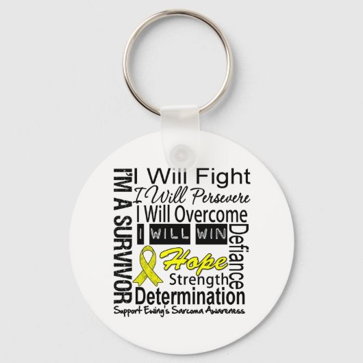 Porte-clés Ewing Sarcoma persévérer combat vaincre victoire (Recto)