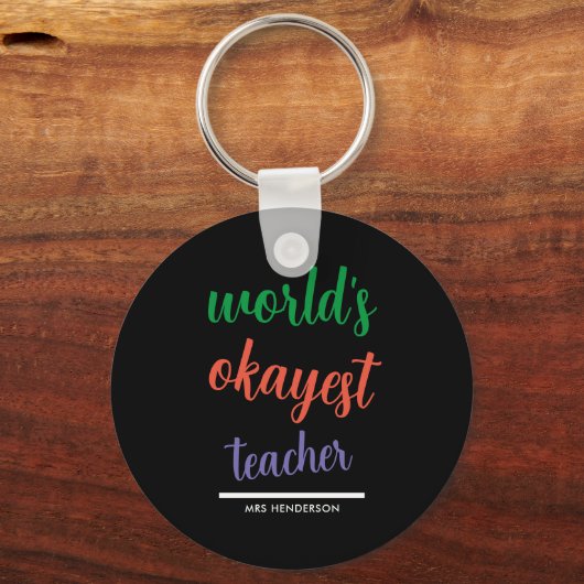 Porte-clés Excellente appréciation des enseignants (Verso)