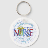 Porte-clés exceptional Nurse Motto custom name Keychain (Recto)