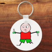 Porte-clés Exécuter avec des ciseaux (Recto)
