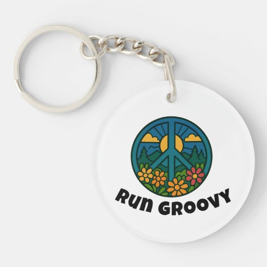 Porte-clés Exécutez Groovy (Devant)